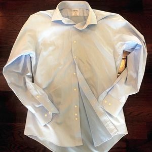 Brooks Brothers non-iron shirt in light blue